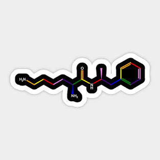 Vyvanse Molecule Chemistry Molecule Sticker